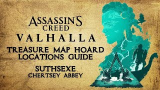 Assassins Creed Valhalla  SUTHSEXE CHERTSEY ABBEY  Treasure Map Hoard Location  Solution [upl. by Medwin118]