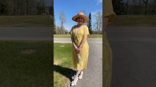 Making a 1920s “One Hour Dress”  the results vintagefashion vintagelifestyle [upl. by Ellehcyt]