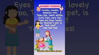 nurseryrhymes Chubby Cheeks Dimple Chin  Kids besties Baby kidssongs shorts [upl. by Sorodoeht341]