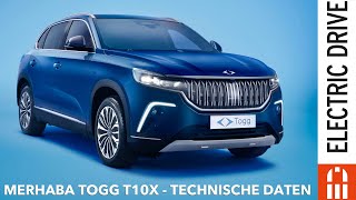 TOGG T10X  DAS Elektro SUV aus der Türkei Technische Daten Abmessungen  Preis  Leistung [upl. by Anavoj]