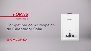 Calorex FORTIS Instantáneo compatible como respaldo de Calentador Solar [upl. by Nittirb]