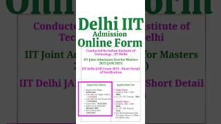 IIT JAM 2025 Exam Schedule Out Exam Date Eligibility Application iitdelhi iit iitadmission [upl. by Eyaj]