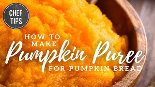 Pumpkin Puree Recipe  How to Make Fresh Pumpkin Puree [upl. by Asilanom]