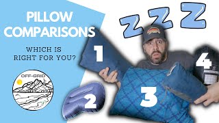 Which Backpacking PILLOW Should You Buy  Pillow Comparisons [upl. by Prober]