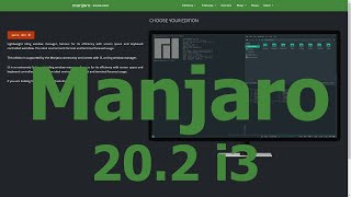 Manjaro 202 i3 Часть 1 [upl. by Inaffyt729]