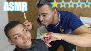 ASMR BARBEARIA 1 ESTRELA [upl. by Subocaj499]