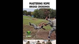 How to Walk a Rope Bridge usmilitary military shorts [upl. by Belamy]