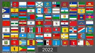 Evolution of Federal subjects of Russia flags 18002024 [upl. by Katee641]