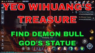 Mir4 Request Quest Clue Yeo Wihuangs Treasure Find Demon Bull Gods Statue Crystalline Forest [upl. by Ramo]