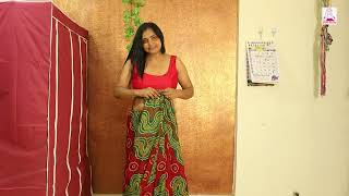 Perfect cotton saree draping tutorial for beginners  Easiest way to wear saree  Sneha Beauty [upl. by Mildrid]