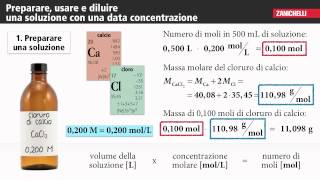 Preparare usare e diluire una soluzione con una data concentrazione [upl. by Krutz]