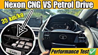 Nexon CNG या फिर Nexon Petrol Tata Nexon Drive Experience and Performance Test [upl. by Edelstein]