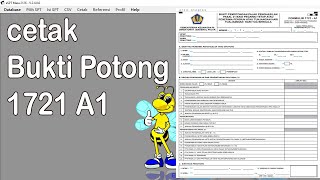 CARA CETAK BUKTI POTONG 1721 A1 BUKTIPOTONG1721A1 BuktiPotongPajak PajakPPh21 Pajak21Desember [upl. by Miett]