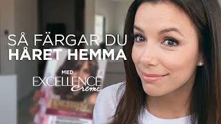 Eva Longoria färgar håret hemma med Excellence Crème  Tutorial  LOréal Paris [upl. by Eeb698]