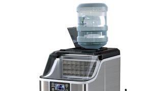 COSTWAY Countertop Ice Maker Portable Compact Ice Machine [upl. by Ammadas73]