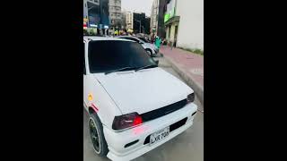 White Suzuki Mehran Fully Modified and DEADDROPPED 2022 [upl. by Tivad376]