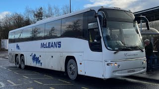 Beast McLeans Volvo B12BT Plaxton Panther KX09 NCU ServiceM90 [upl. by Ecnarrot710]