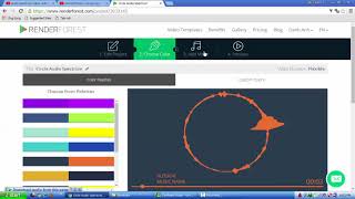 RenderForest  Tutorial how to make audio spectrum [upl. by Leiuqese]