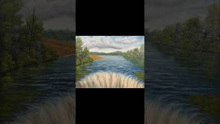 Wyandotte Spillway Commission Oil Painting art painting artist [upl. by Orlena]