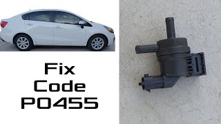 Fix Code P0455 Large EVAP Leak  2013 Kia Rio [upl. by Ainafets]