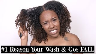 1 Reason Your Wash and Gos FAIL  ANY Hair Type [upl. by Jaimie]