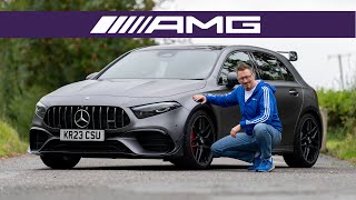 THIS THING IS MENTAL Mercedes AMG A45 Review [upl. by Nissa]