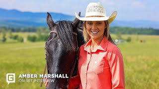 Amber Marshall on Heartland season 17  On set interview [upl. by Fancy]