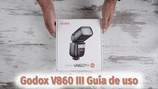 GODOX V860III Guía de Uso [upl. by Annad]