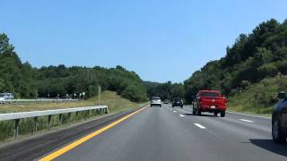 Adirondack Northway Interstate 87 Exits 20 to 23 northbound [upl. by Aelc946]