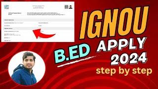 ignou bed apply 2024 step by step  Abhishek Kumar  ignou bed 2024 application form kaise bhare [upl. by Alaet117]