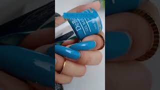 The captivating charm of turquoise blue ytshorts nails beauty debelle [upl. by Nysa356]