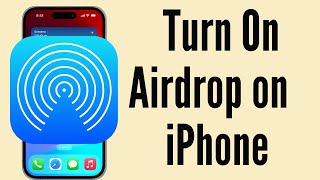 How To Turn On Airdrop In iPhone  How to Use AirDrop on iPhone [upl. by Cristobal214]