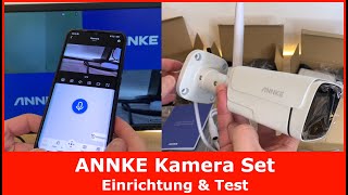 ANNKE 5MP WLAN Überwachungskamera Set Test  Einrichtung Installation amp Praxistest [upl. by Andrej]