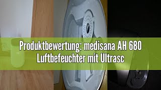 Produktbewertung medisana AH 680 Luftbefeuchter mit Ultraschall Vernebler mit Timerfunktion für Sc [upl. by Deana692]