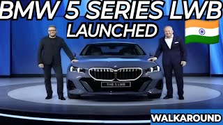 BMW 5 SERIES LWB LAUNCHED IN INDIA  BETTER THAN AUDI A6 [upl. by Hokanson]