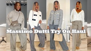 MASSIMO DUTTI TRY ON HAUL  MASSIMO DUTTI BLAZER HAUL  MASSIMO DUTTI KNIT HAUL  MABEL IN HAMBURG [upl. by Waring]