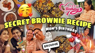 Secret Walnut Brownie Recipe 🤎 Moms Birthday  Butter Chicken Veg Crispy Birthday Party 🥰 [upl. by Sigmund]