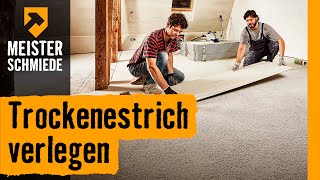 Trockenestrich verlegen  HORNBACH Meisterschmiede [upl. by Neenaej]