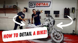 Motorcycle DETAILING 101 detailing motorcycledetailing diydetail [upl. by Lumbard]