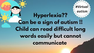 Hyperlexia Child can read Difficult words but dont talk [upl. by Yartnod961]