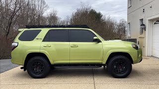 Westcott Designs Roof Rack INSTALLED 2022 Toyota 4Runner TRD Pro in Lime Rush [upl. by Tsugua]