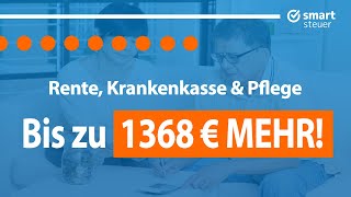 Rente Krankenkasse amp Pflege Bis zu 1368 € MEHR [upl. by Anohsal]