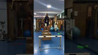 Single leg drop and vertical jump Hurdle jumps [upl. by Harcourt959]