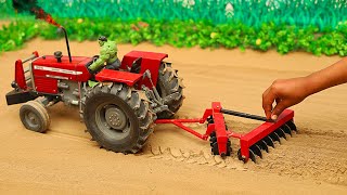 Top DIY tractor making  mini mf 385 tractor on disc plow machine  tractor videos  mini Star [upl. by Anna-Diane838]