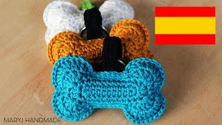 Hueso tejido a crochet  amigurumi  aplicacion  MARYJ HANDMADE [upl. by Llevram997]