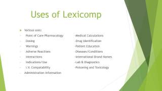 LEXICOMP Final COPY PPT vid [upl. by Auhsaj]