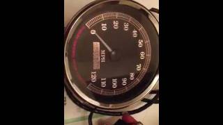 6727296 5 Inch Speedometer 5588 Miles Dyna Wide Glide Softail 5588 Miles [upl. by Nettirb311]