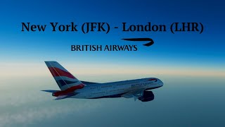 MFS2020 – Full Flight – British Airways – Airbus A380 – New York City JFK  London LHR – [upl. by Xel]