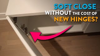 Soft Close Hack for Cabinets without New Hinges No More Slamming Doors [upl. by Linson]