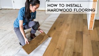 How To Install Hardwood Flooring For Beginners [upl. by Mussman782]